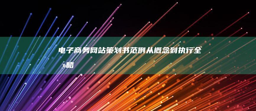 电子商务网站策划书范例：从概念到执行全攻略